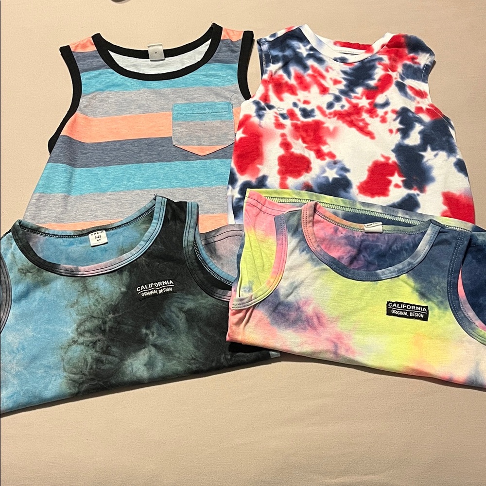 (4) Boy Tank Tops